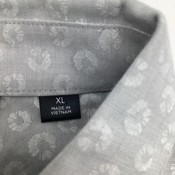 Travis Mathew Mens Short Sleeve Button Up Shirt Grey Size XL - Picture 5 of 8